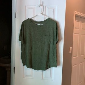 Green Old Navy Tee, Boyfriend cut, Large